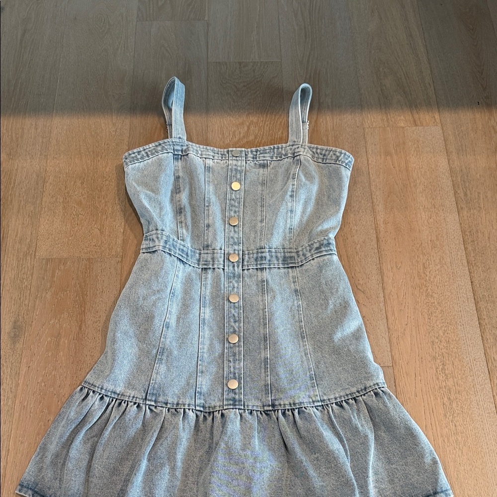 Fate Blue Denim Mini Dress